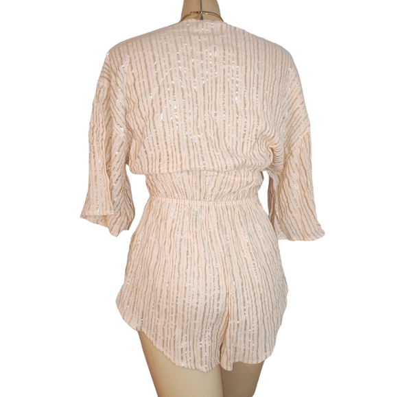 NWT Victoria's Secret romper lingerie with gold stitching - Picture 4 of 8